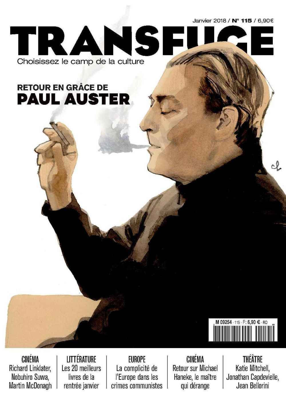 Transfuge N°115  Paul Auster Janvier 2018