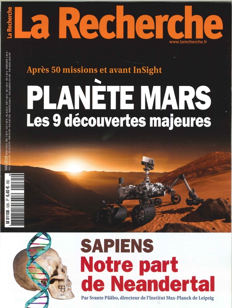 La Recherche N°535 Planete Mars  mai 2018