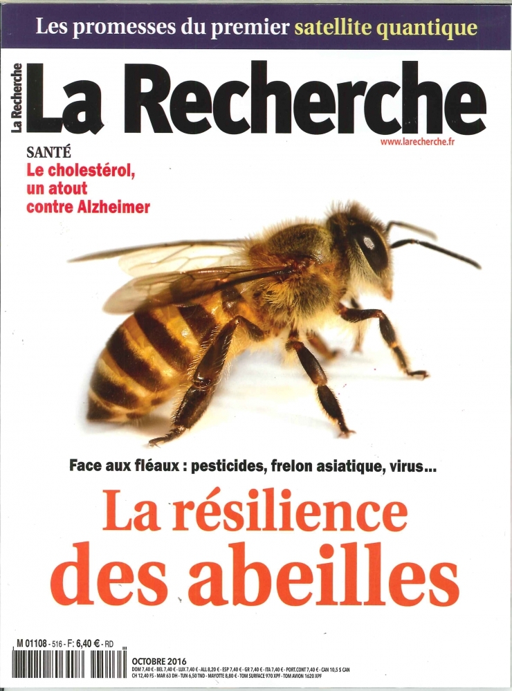 La Recherche N°516 La Resilience Des Abeilles  Octobre 2016
