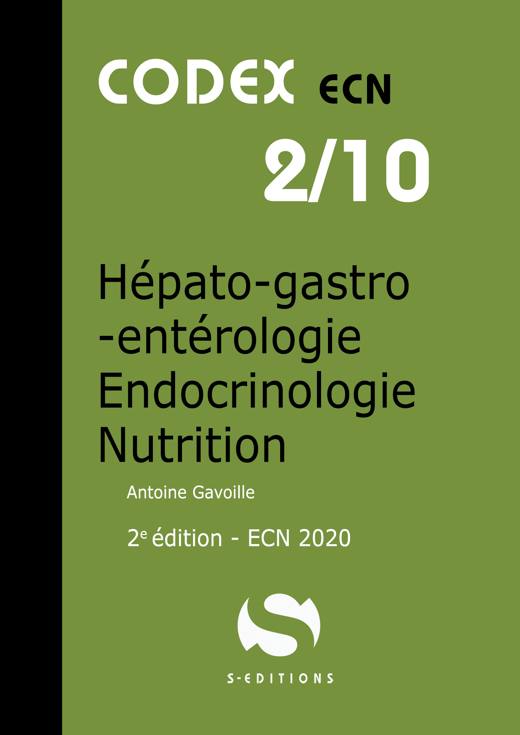 Hépato-gastro-entérologie - Endocrinologie/nutrition (codex ecn 2/10)