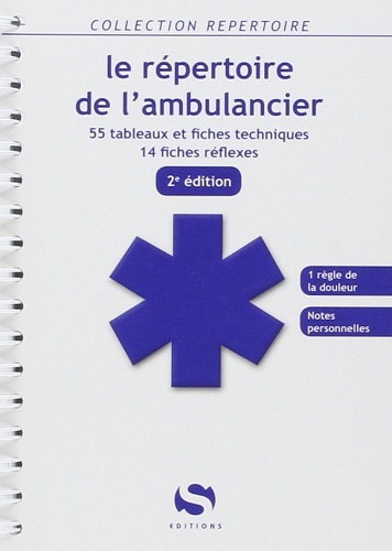 REPERTOIRE DE L'AMBULANCIER 2E ED