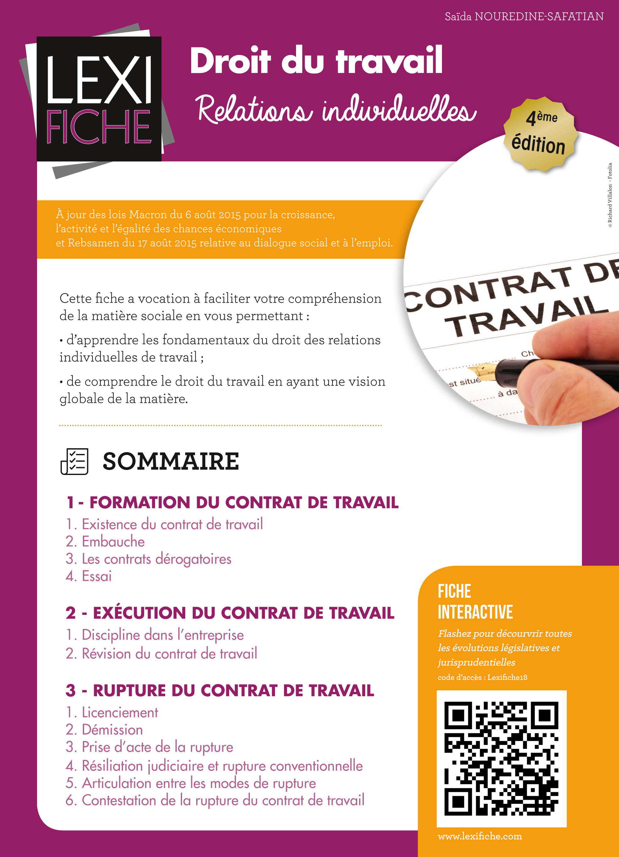 Droit du travail - Relations individuelles