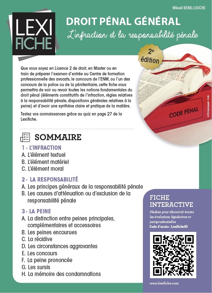 Droit pénal général