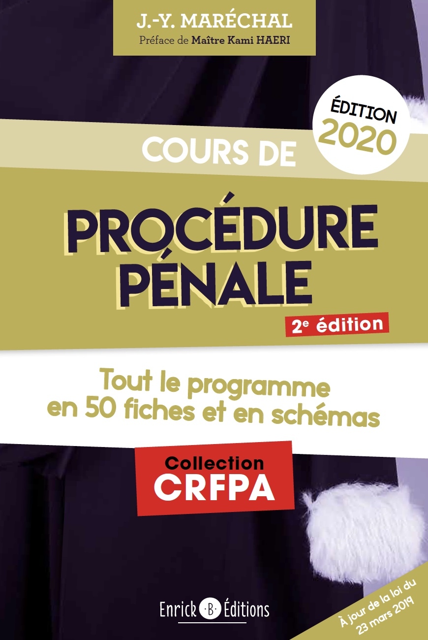 Cours de procédure pénale édition 2020