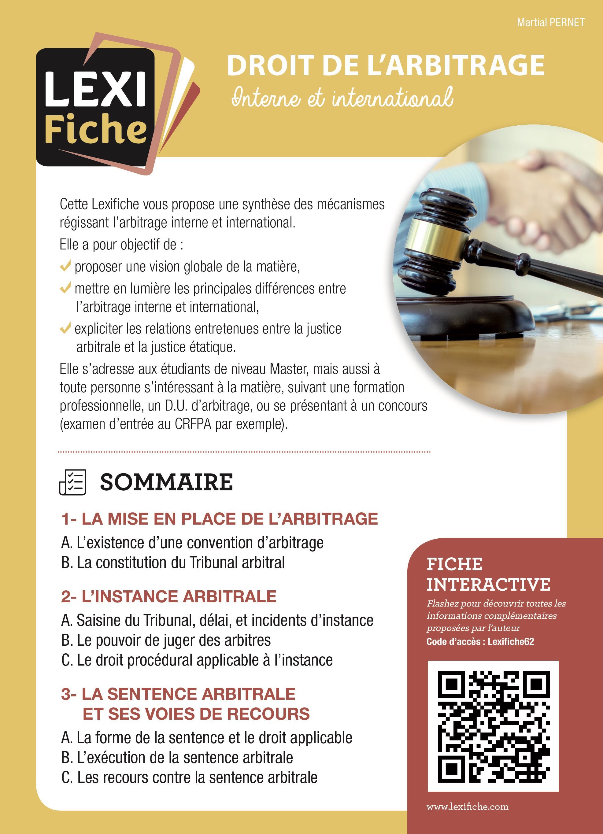 Droit de l'arbitrage commercial