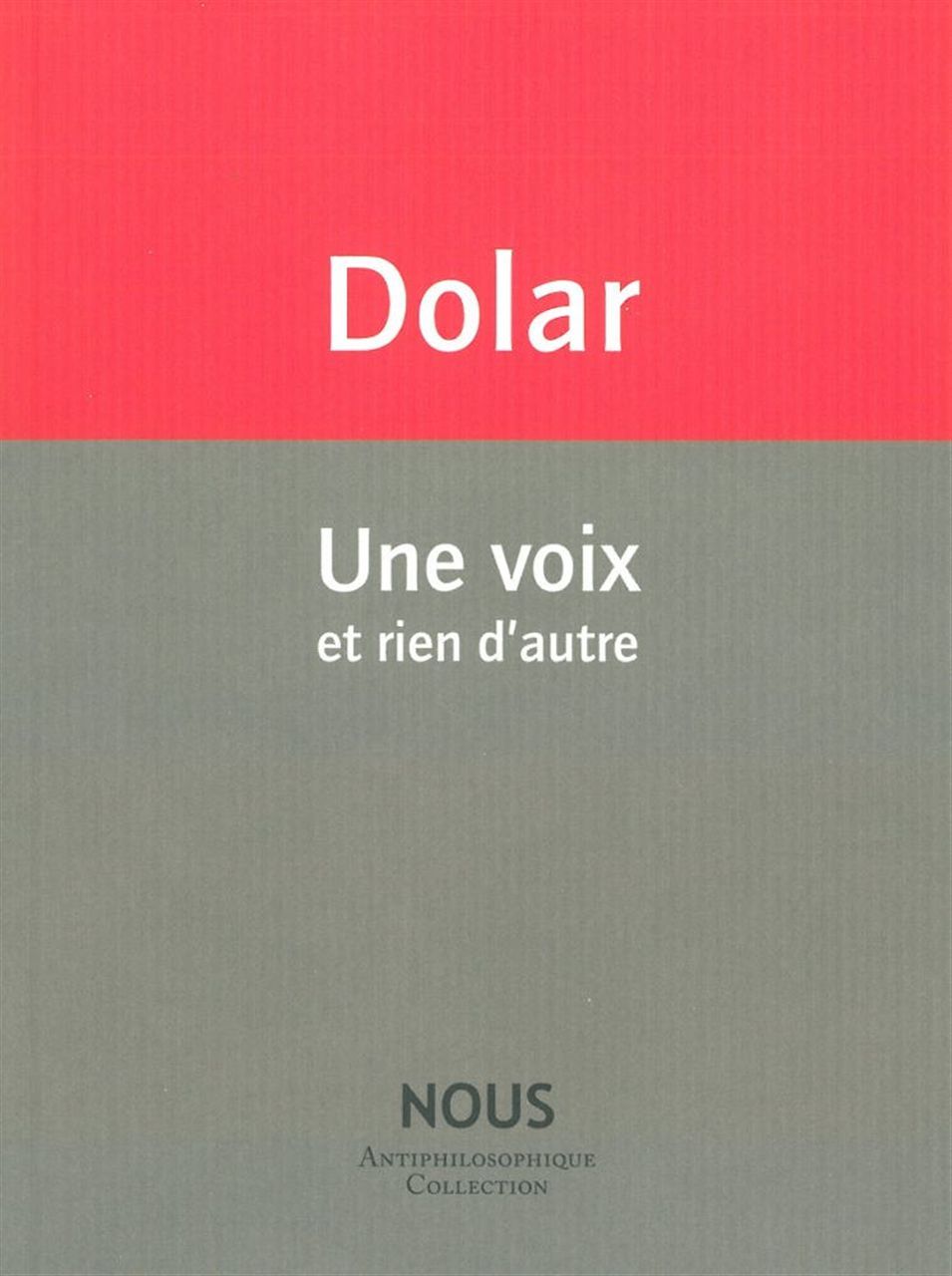 Une voix