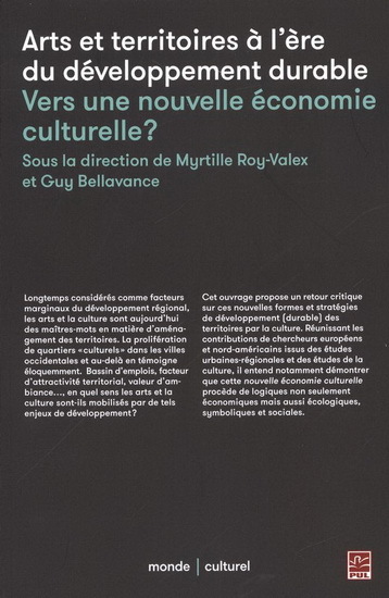 ARTS ET TERRITOIRES A L'ERE DU DEVELOPPEMENT DURABLE. VERS UNE