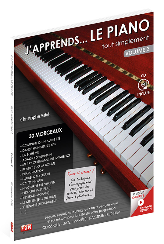 J'APPRENDS LE PIANO TOUT SIMPLEMENT VOL 2 + CD