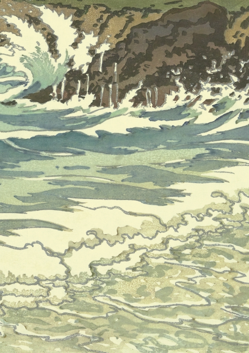 Carnet - La Mer : études de vagues