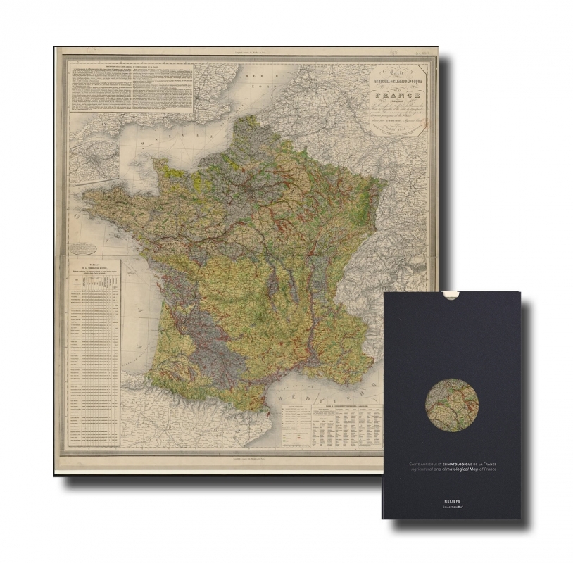 Carte - Carte agricole et climatologique de la France