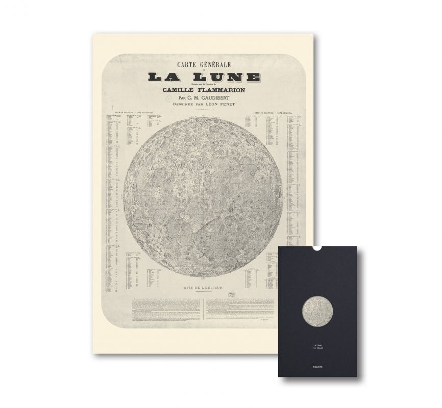Carte – Carte de la lune - Géographie nostalgique