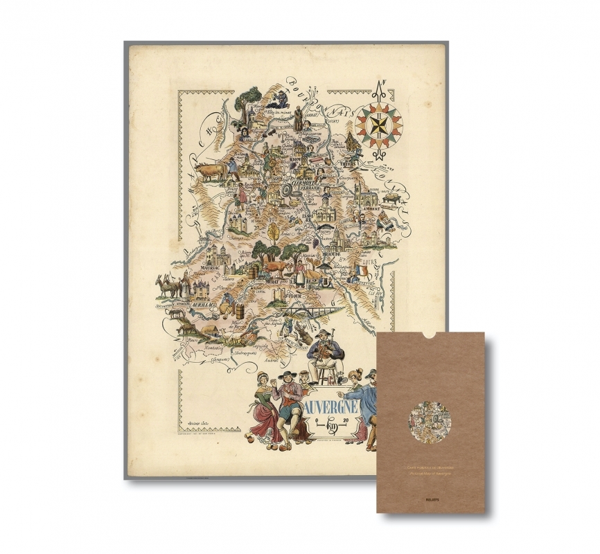 Carte – L'Auvergne - Géographie nostalgique