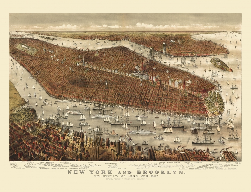 Carte – New York et Brooklyn