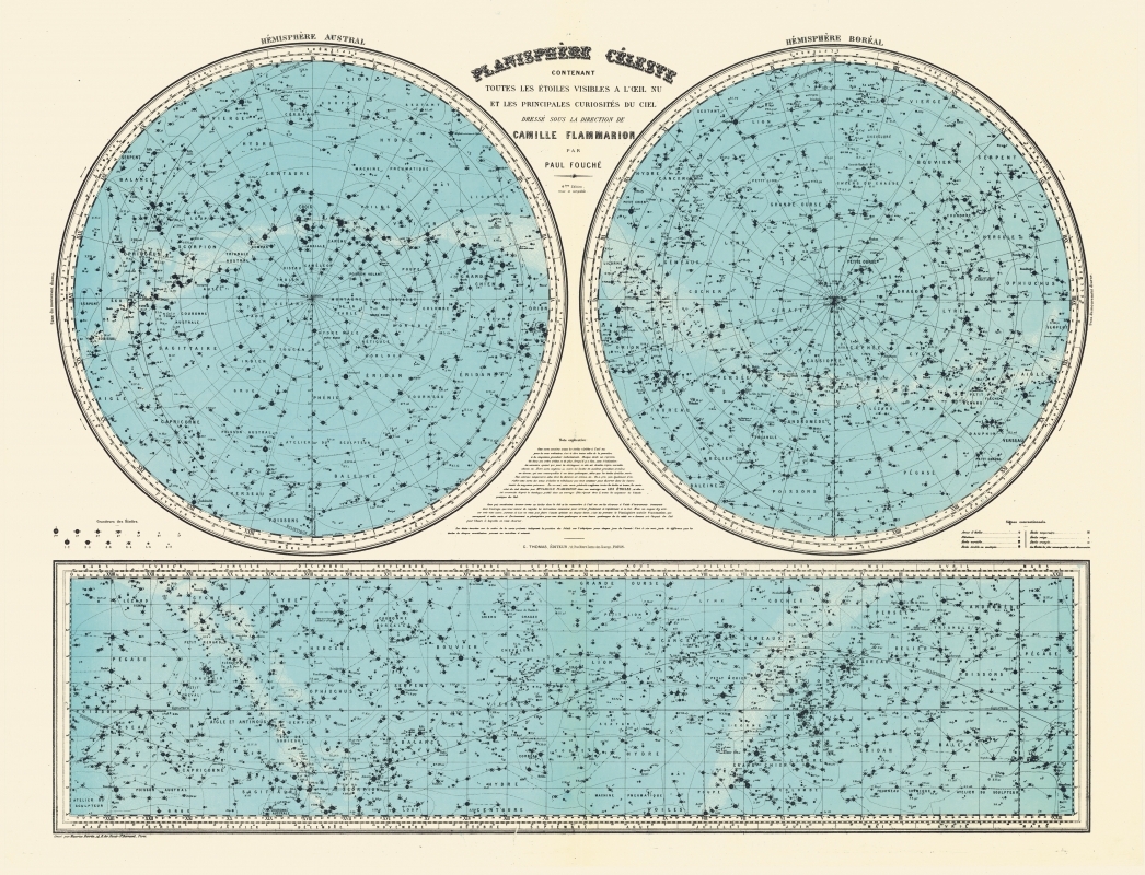 Carte - Planisphère céleste