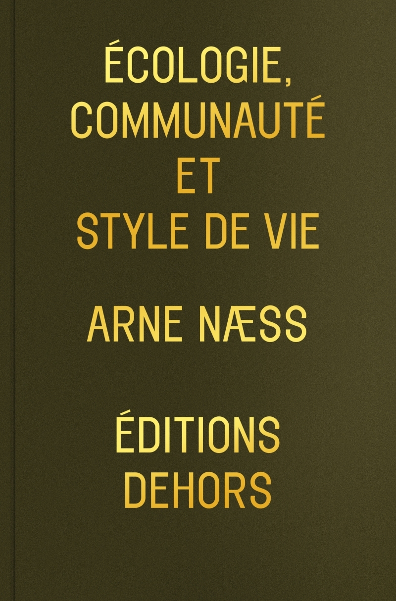 Écologie communauté et style de vie