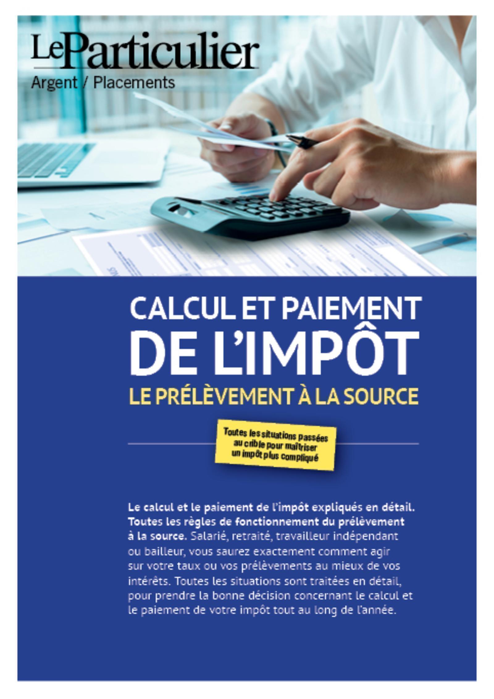 Calcul et paiement de l'impôt sur le revenu