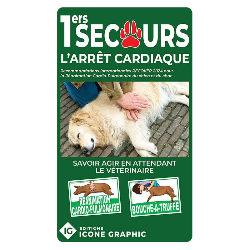 Livre "Premiers secours canins - L'arrêt cardiaque (MAJ réf. CHIATB03)"