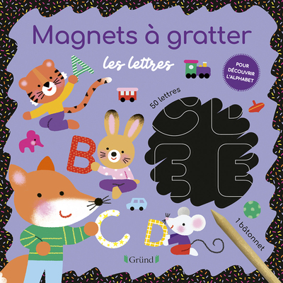 Magnets à gratter - Les lettres