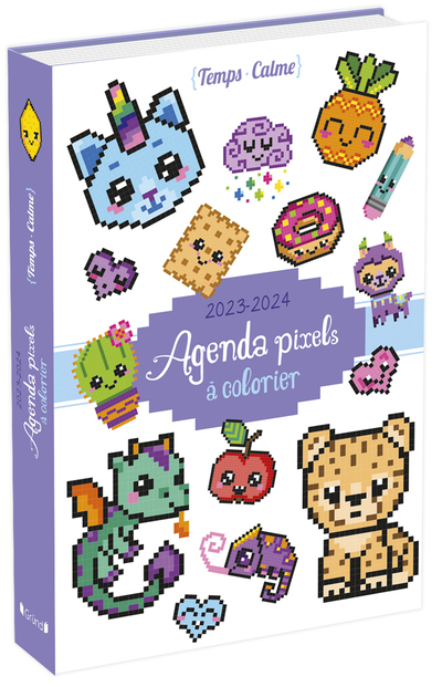 Agenda pixels à colorier 2023-2024