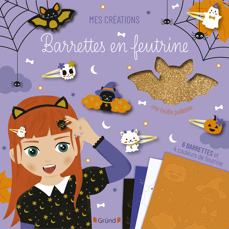 Barrettes en feutrine - Halloween