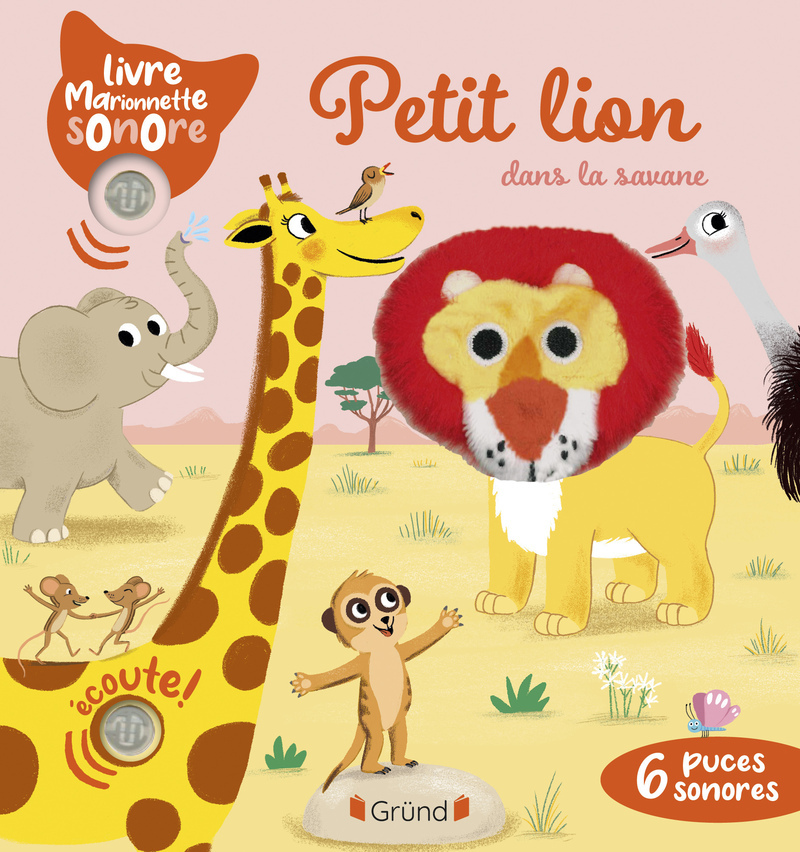 Petit lion dans la savane