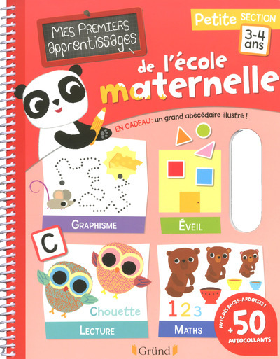 Mes premiers apprentissages de l'école maternelle petite section 3-4 ans
