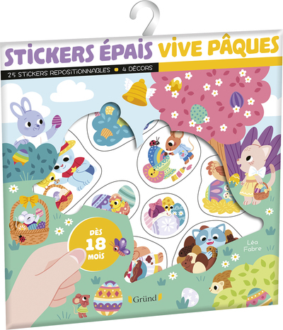 Stickers épais - Vive Pâques