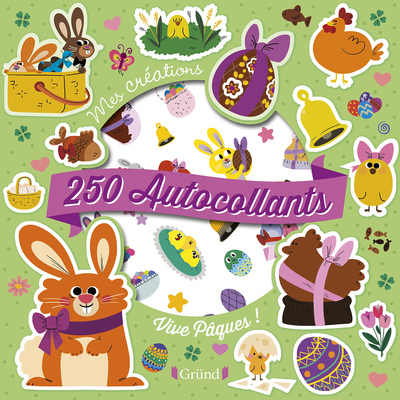 250 autocollants - Vive Pâques !