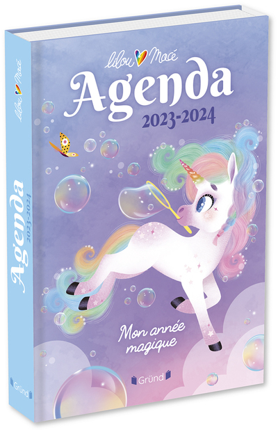 Agenda Lilou la licorne 2023-2024