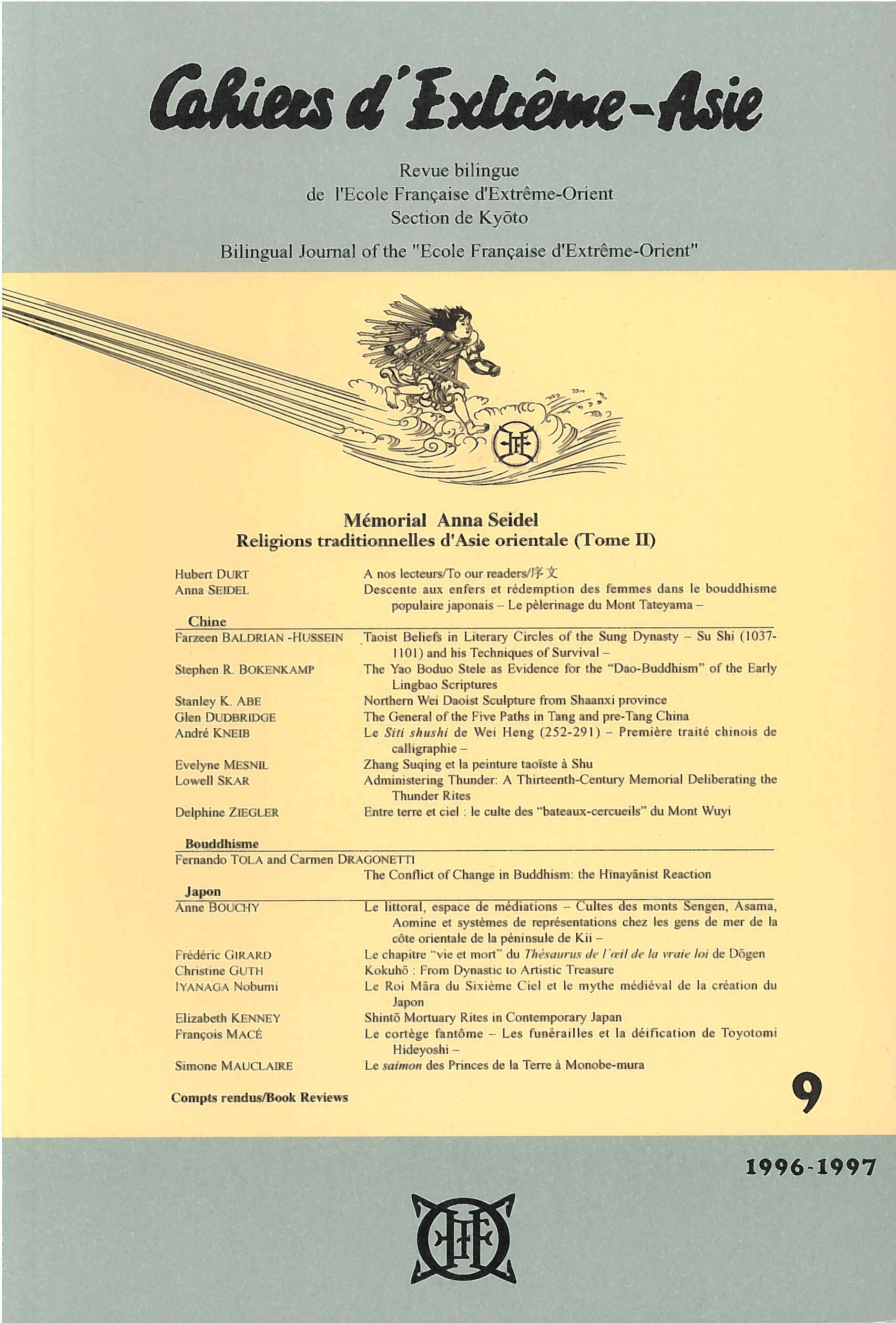 Cahiers d'Extrême-Asie n° 09 (1996-1997)