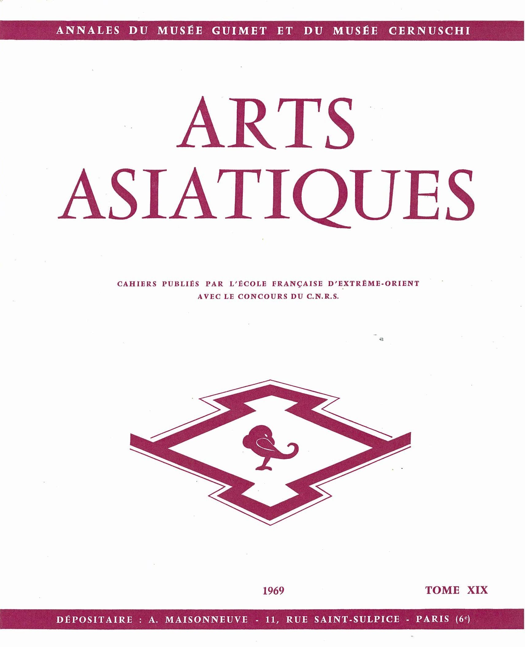 ARTS ASIATIQUES no. 19 (1969)