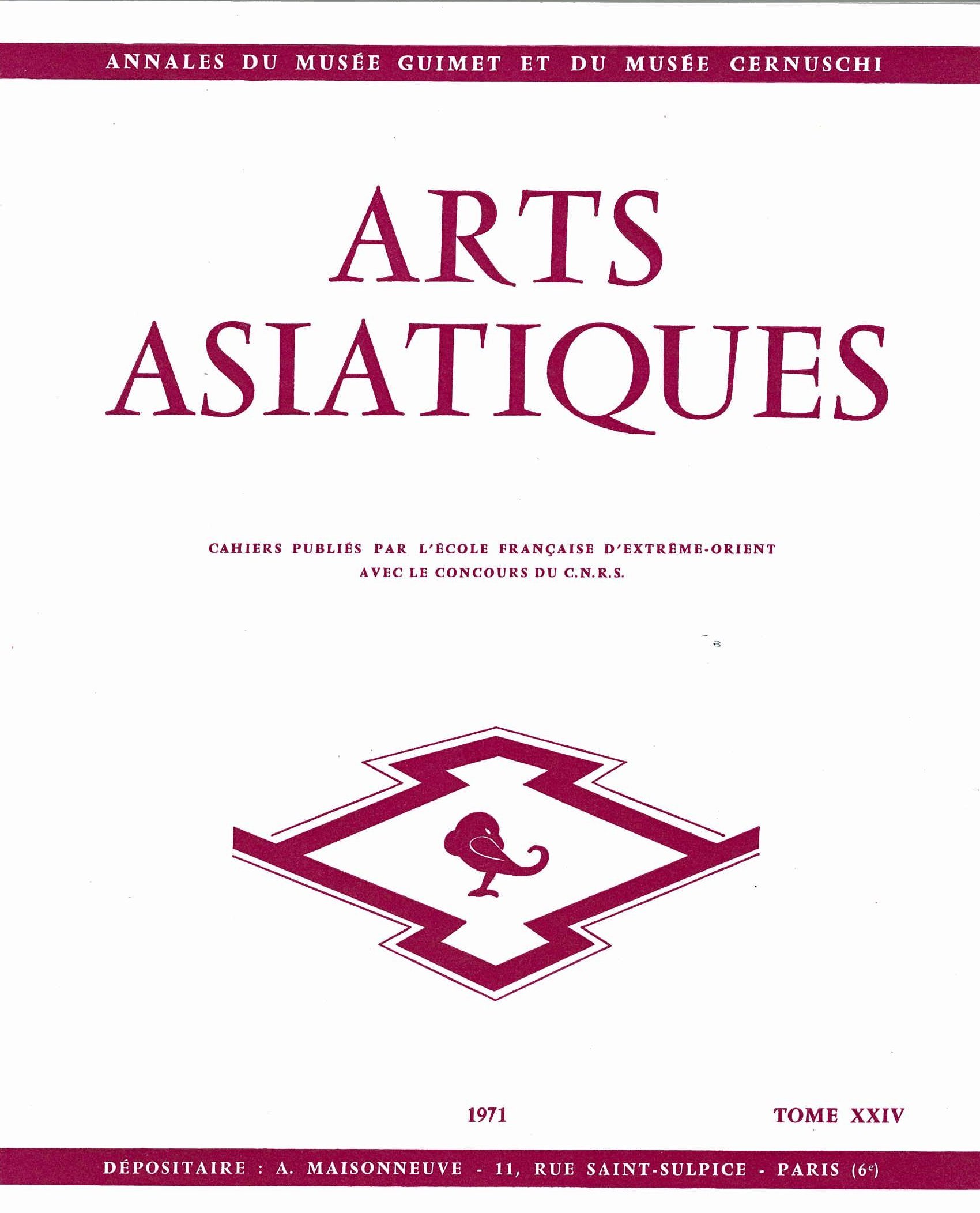 ARTS ASIATIQUES no. 24 (1971)