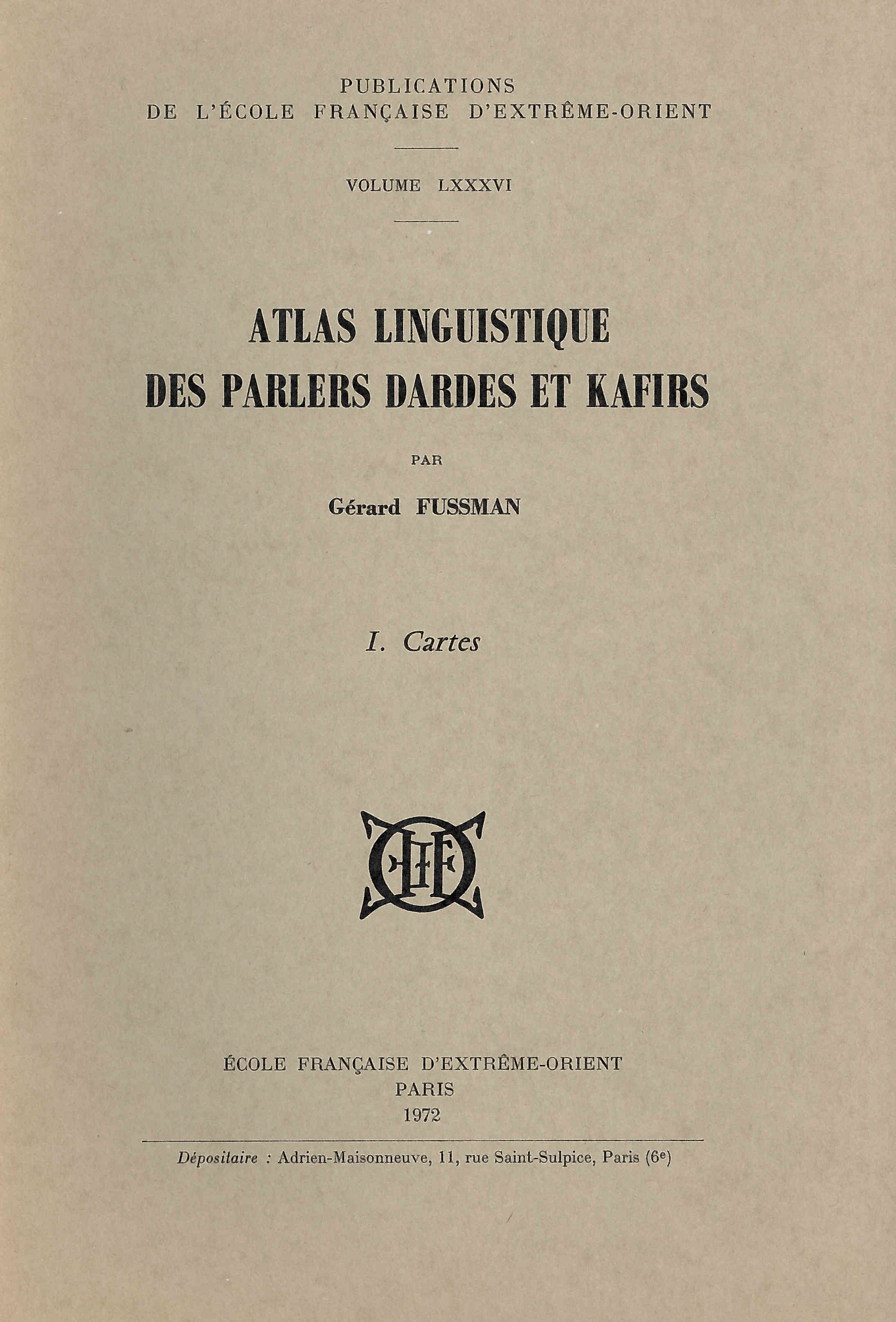 Atlas linguistique des parlers dardes et kafirs
