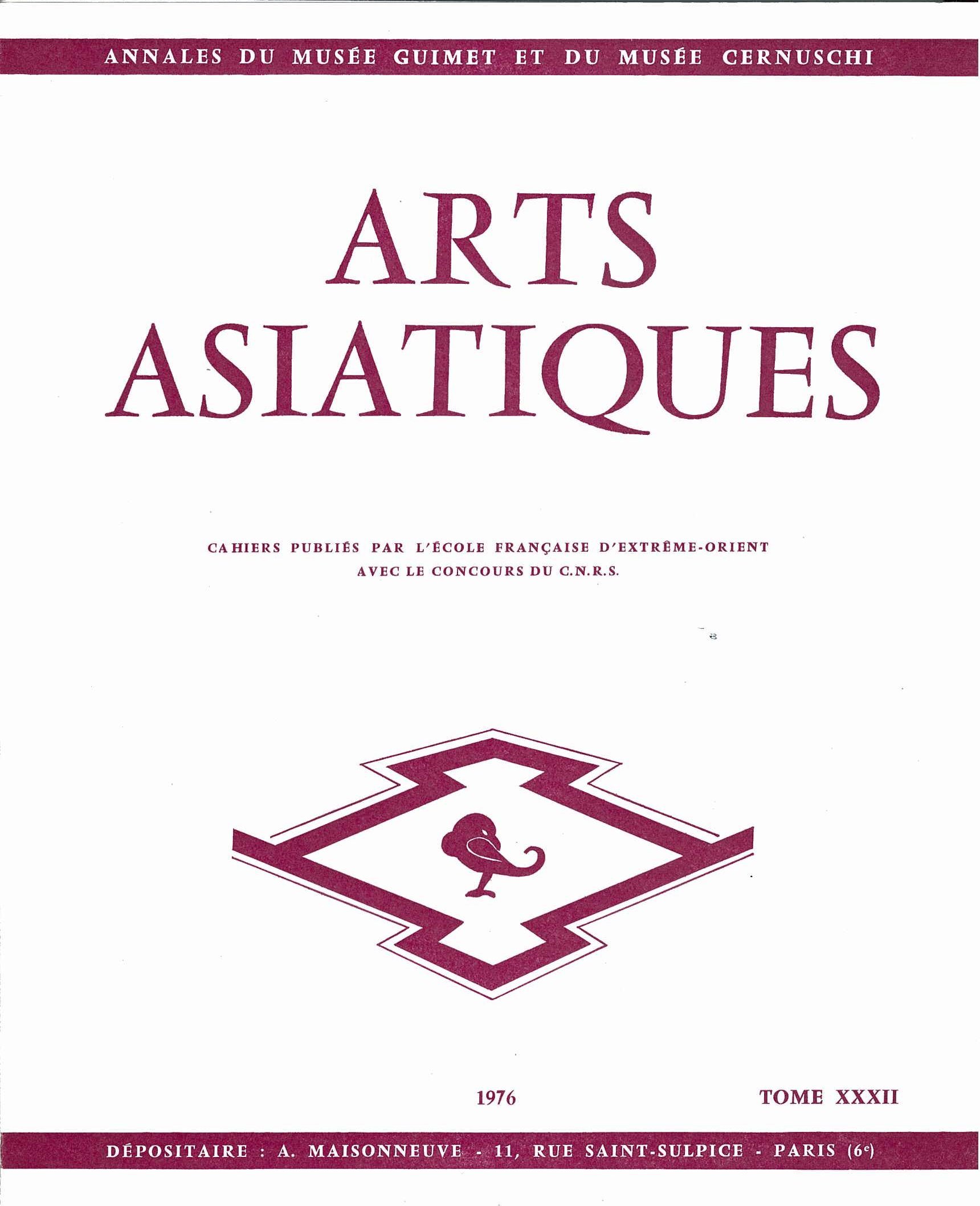 ARTS ASIATIQUES no. 32 (1976)