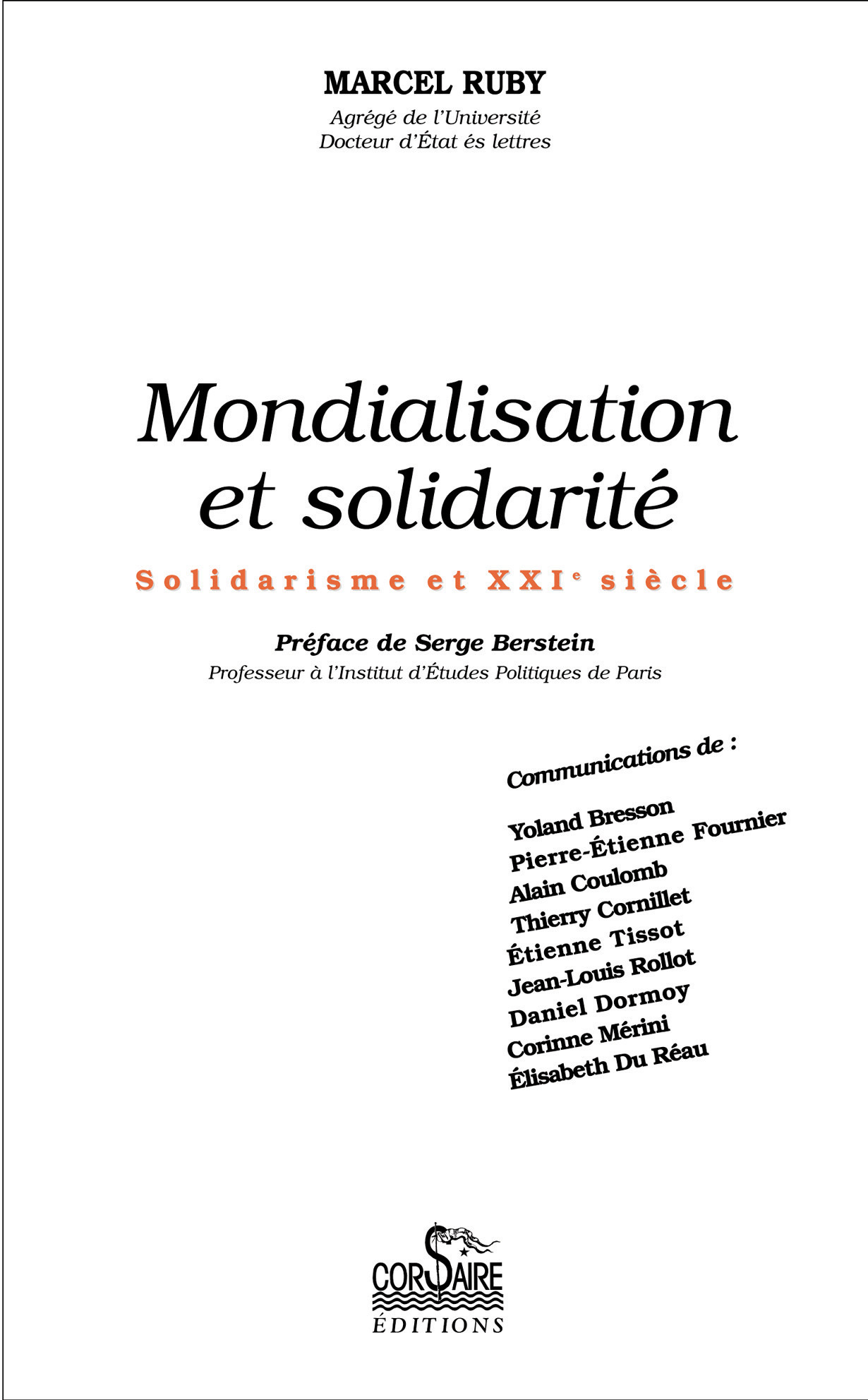 MONDIALISATION ET SOLIDARITE