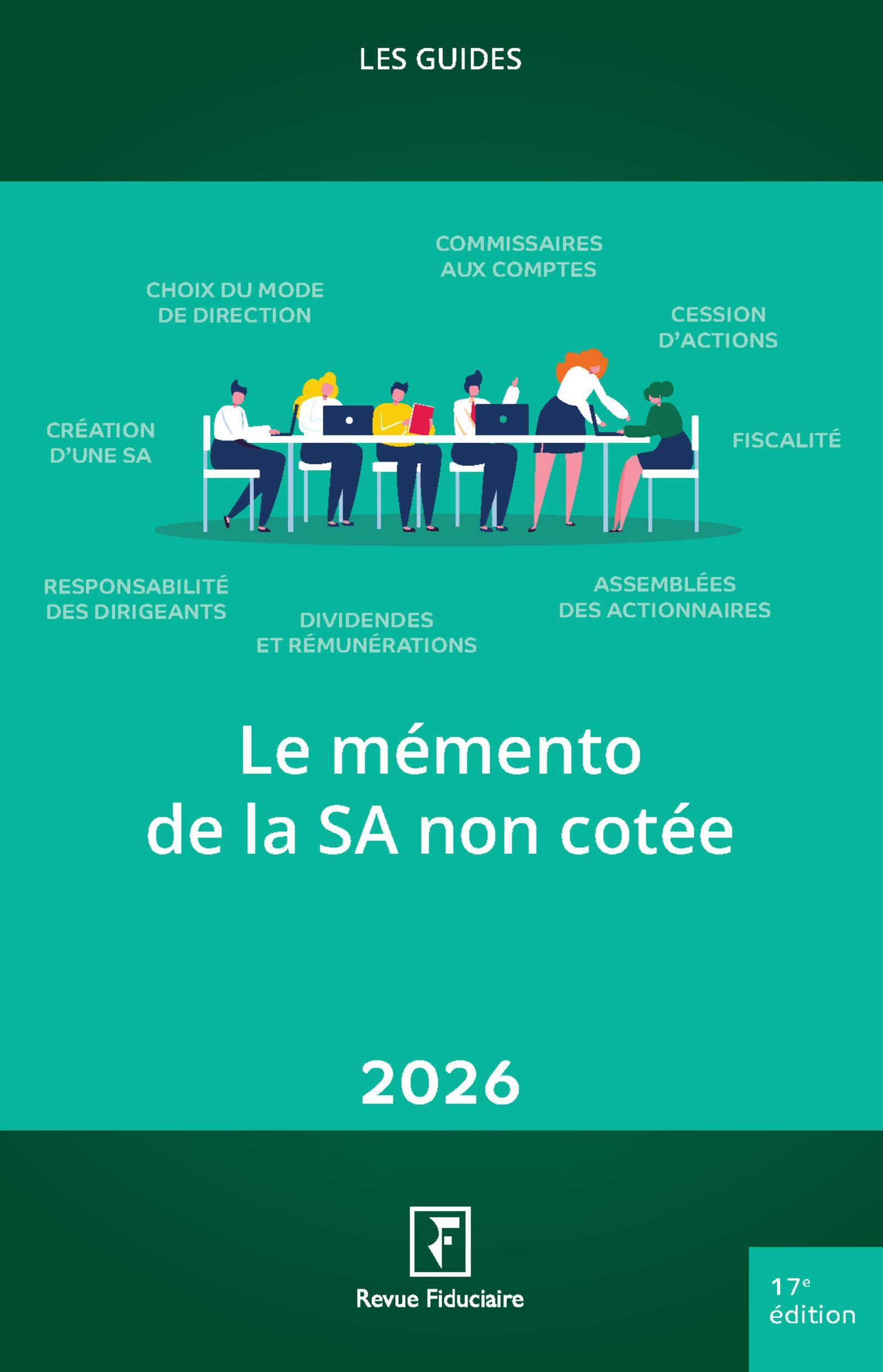 Le mémento de la SA non cotée 2026
