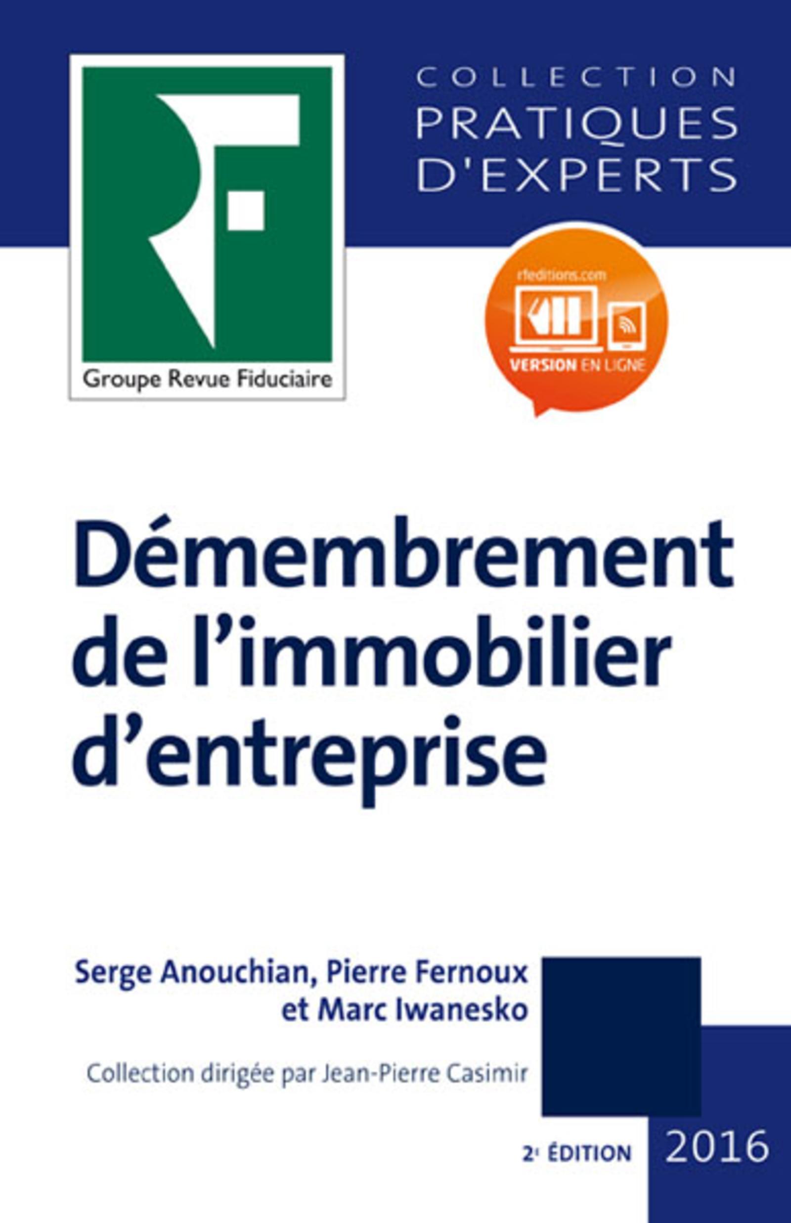 DEMEMBREMENT DE L IMMOBILIER D ENTREPRISE 2016