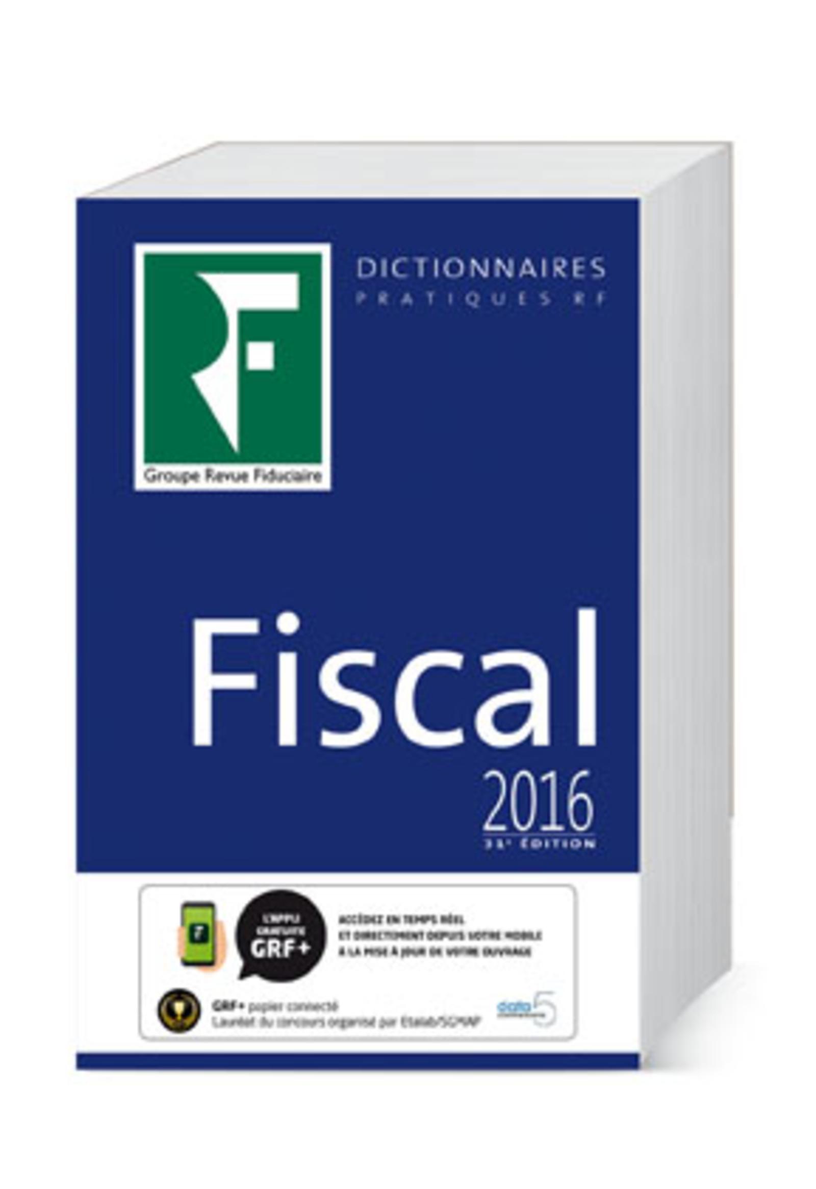 DICTIONNAIRE FISCAL 2016