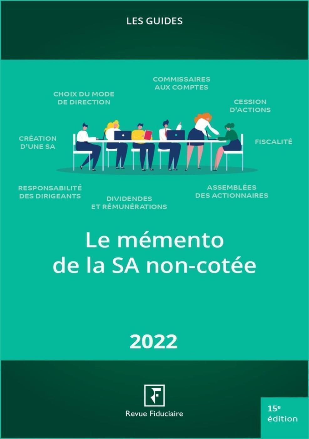 Le mémento de la SA non cotée 2022