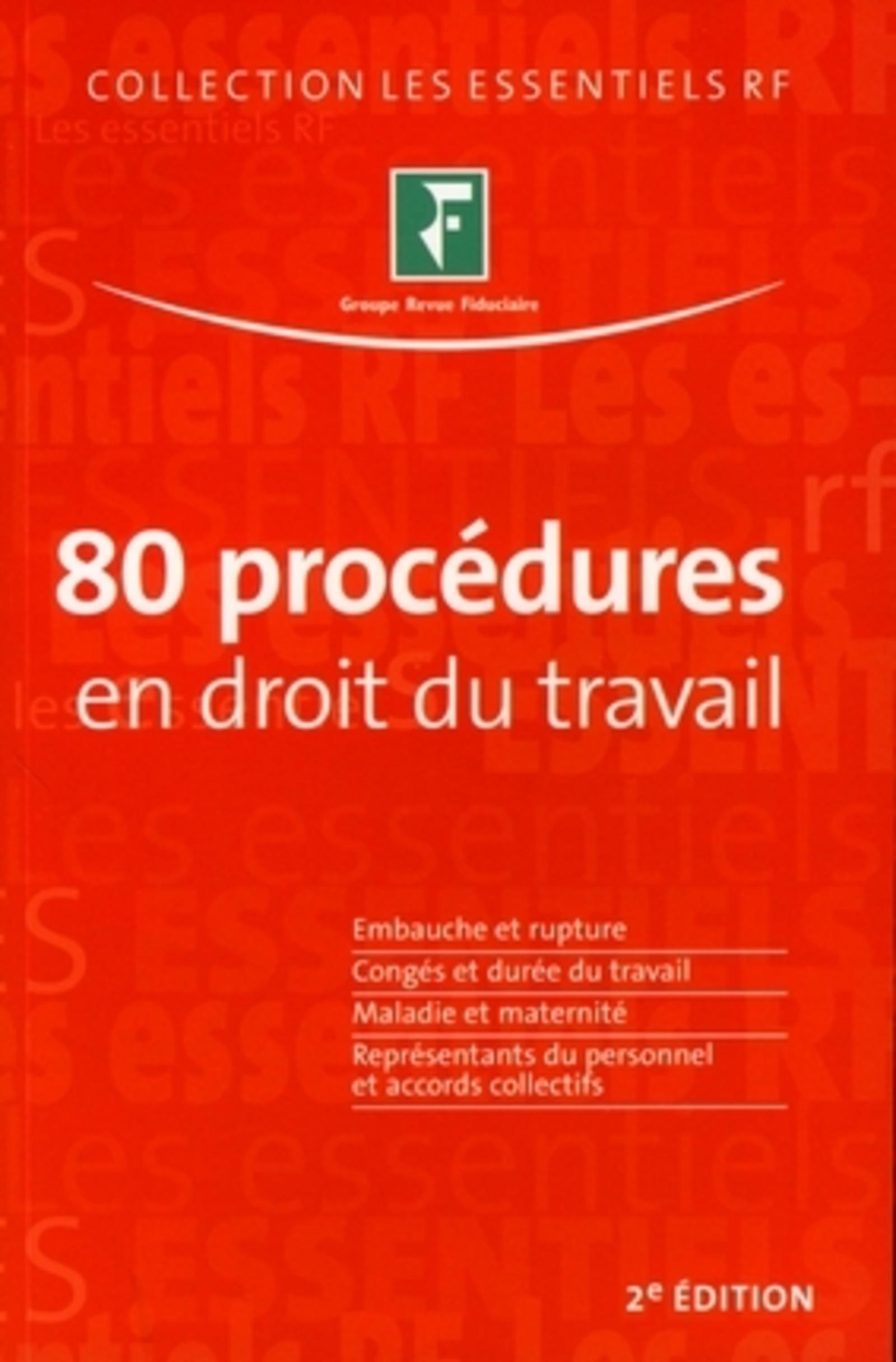 80 PROCEDURES EN DROIT DU TRAVAIL