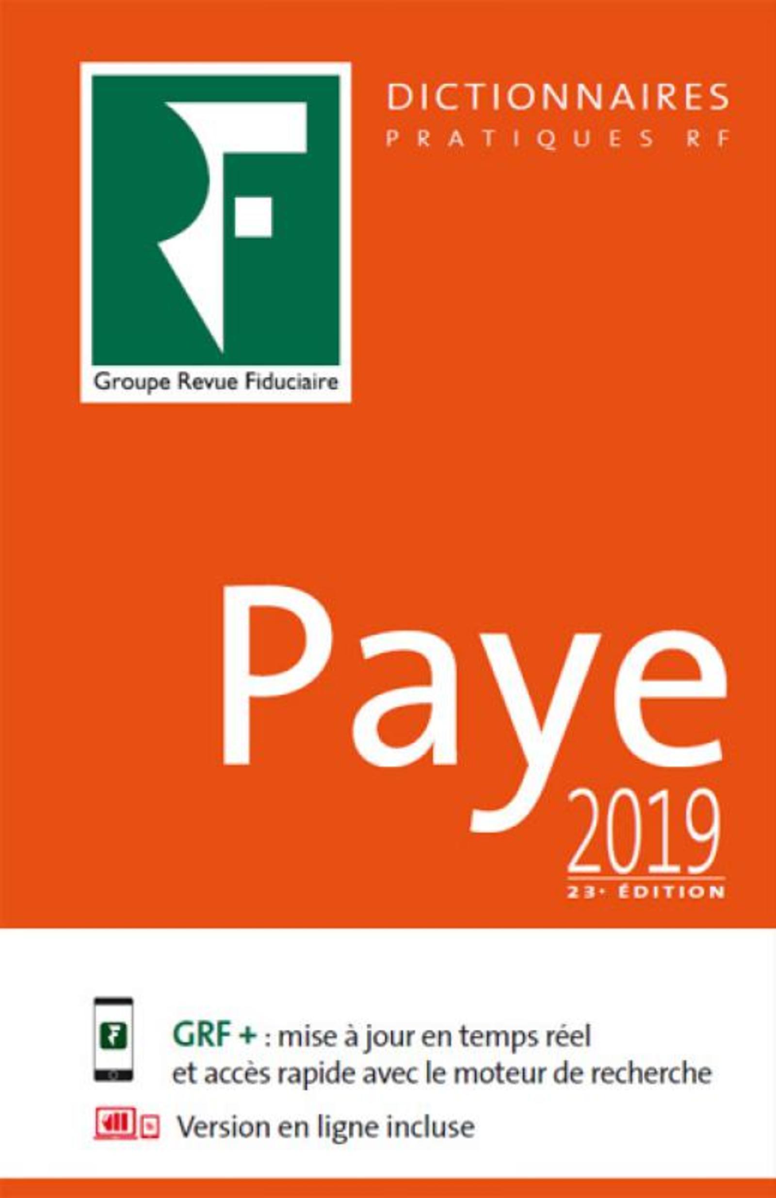 Dictionnaire paye 2019