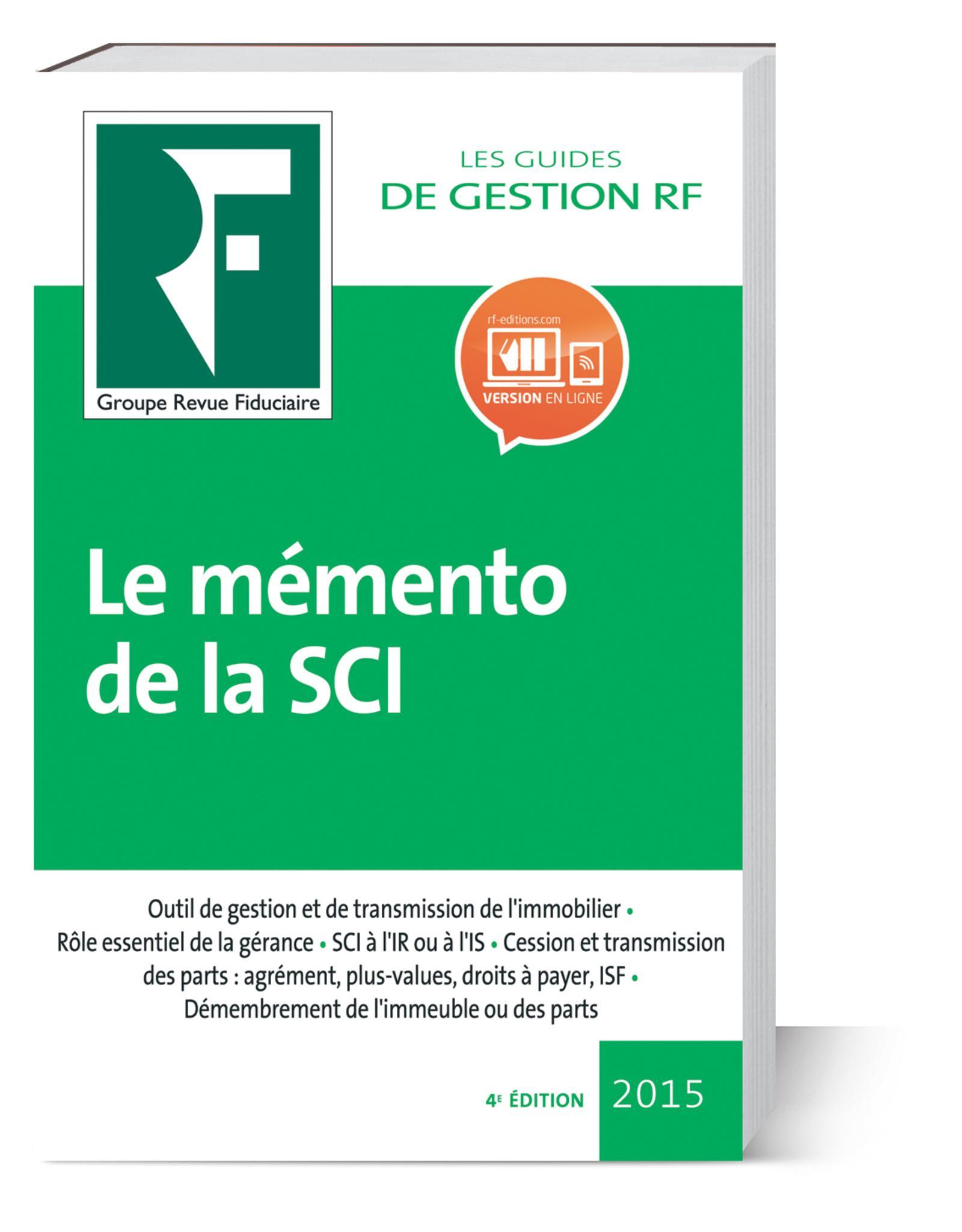 LE MEMENTO DE LA SCI 2015