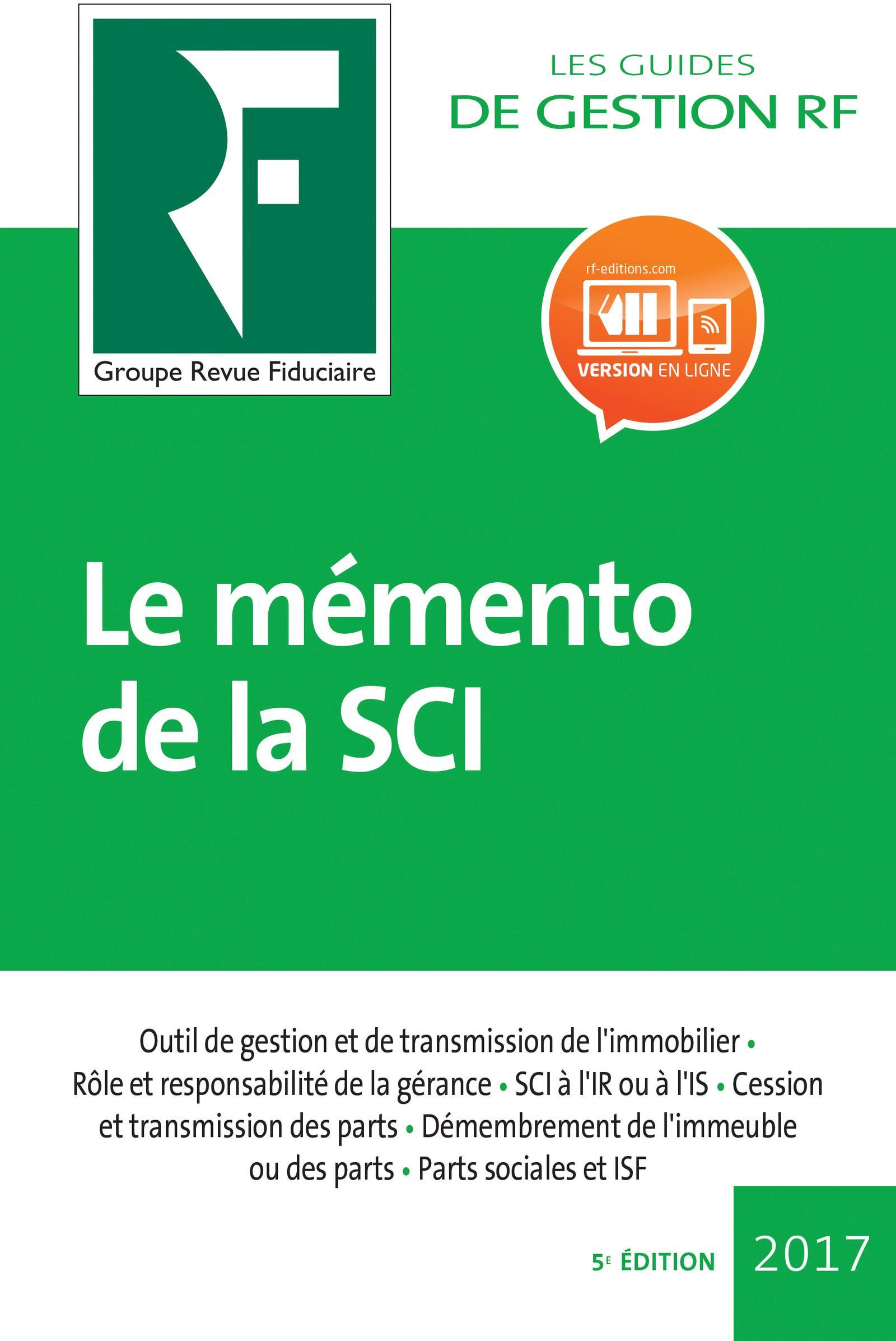 LE MEMENTO DE LA SCI 2018