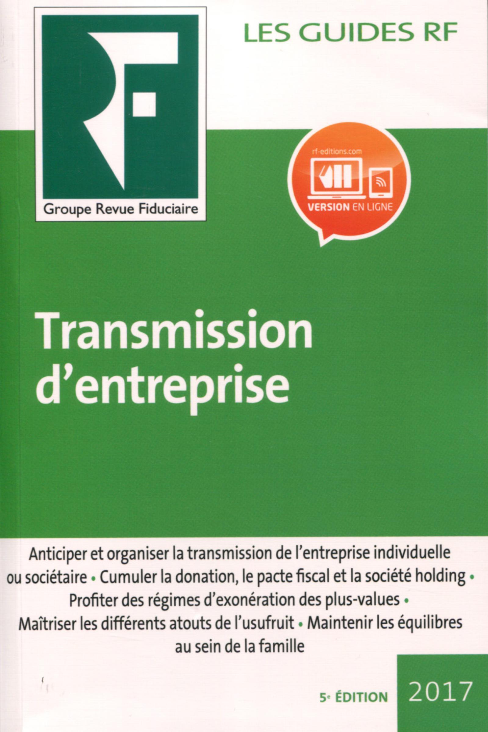 TRANSMISSION D ENTREPRISE 2017
