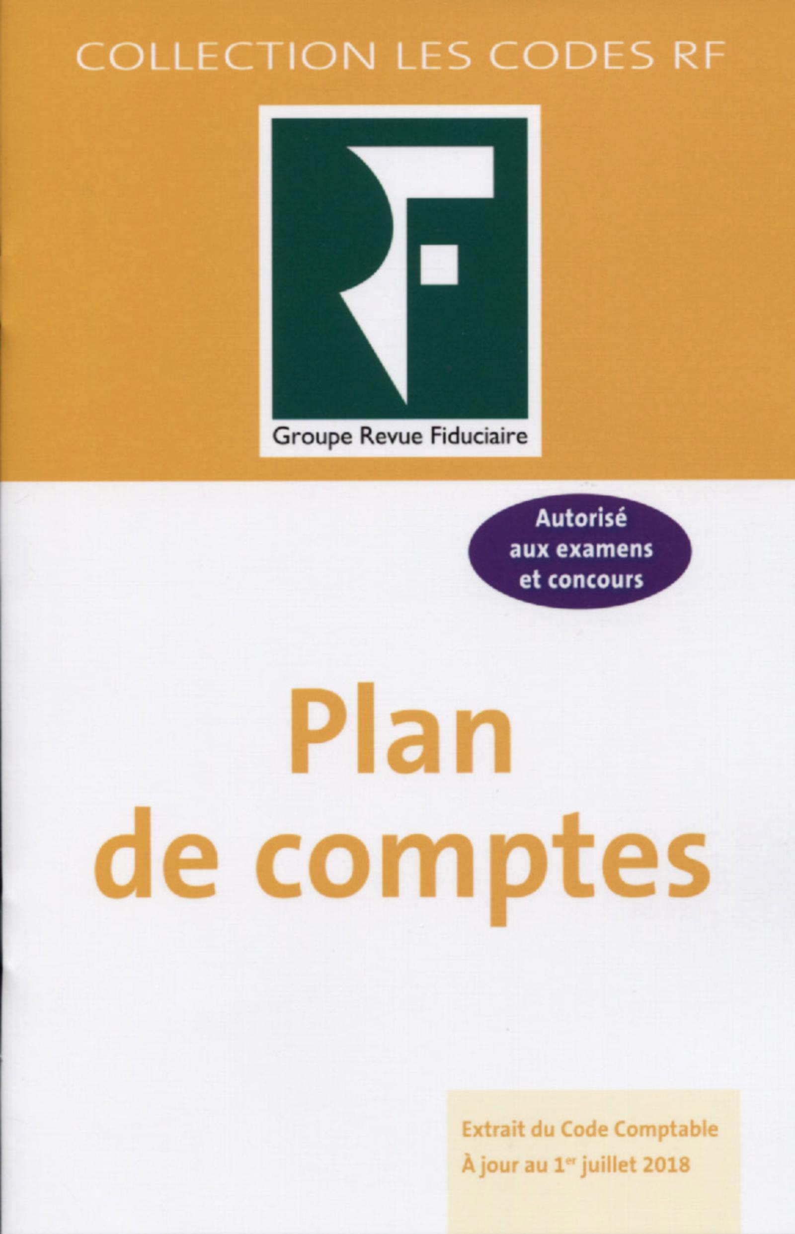 PLAN DE COMPTES 2018