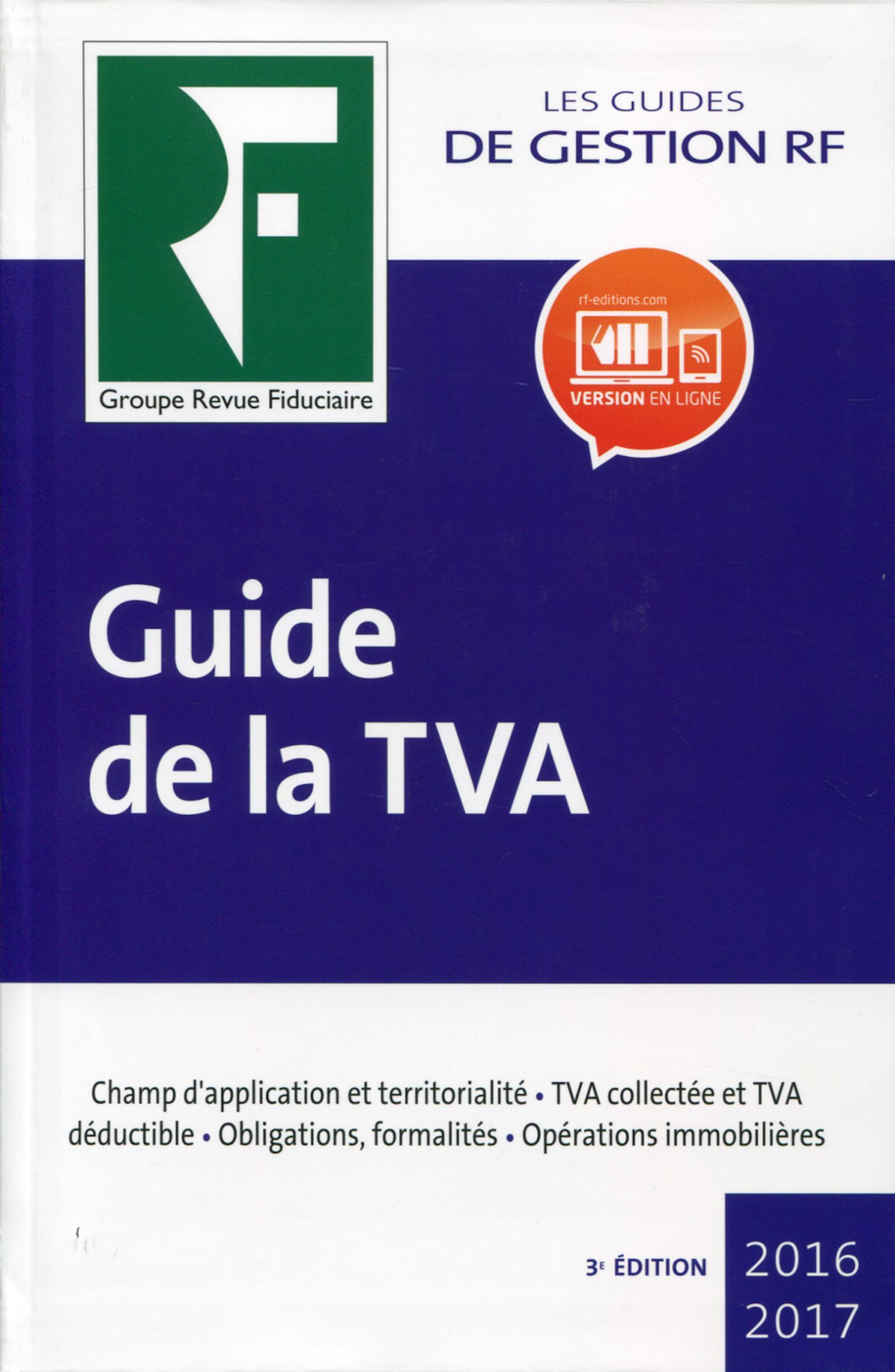 GUIDE DE LA TVA 2016 2017