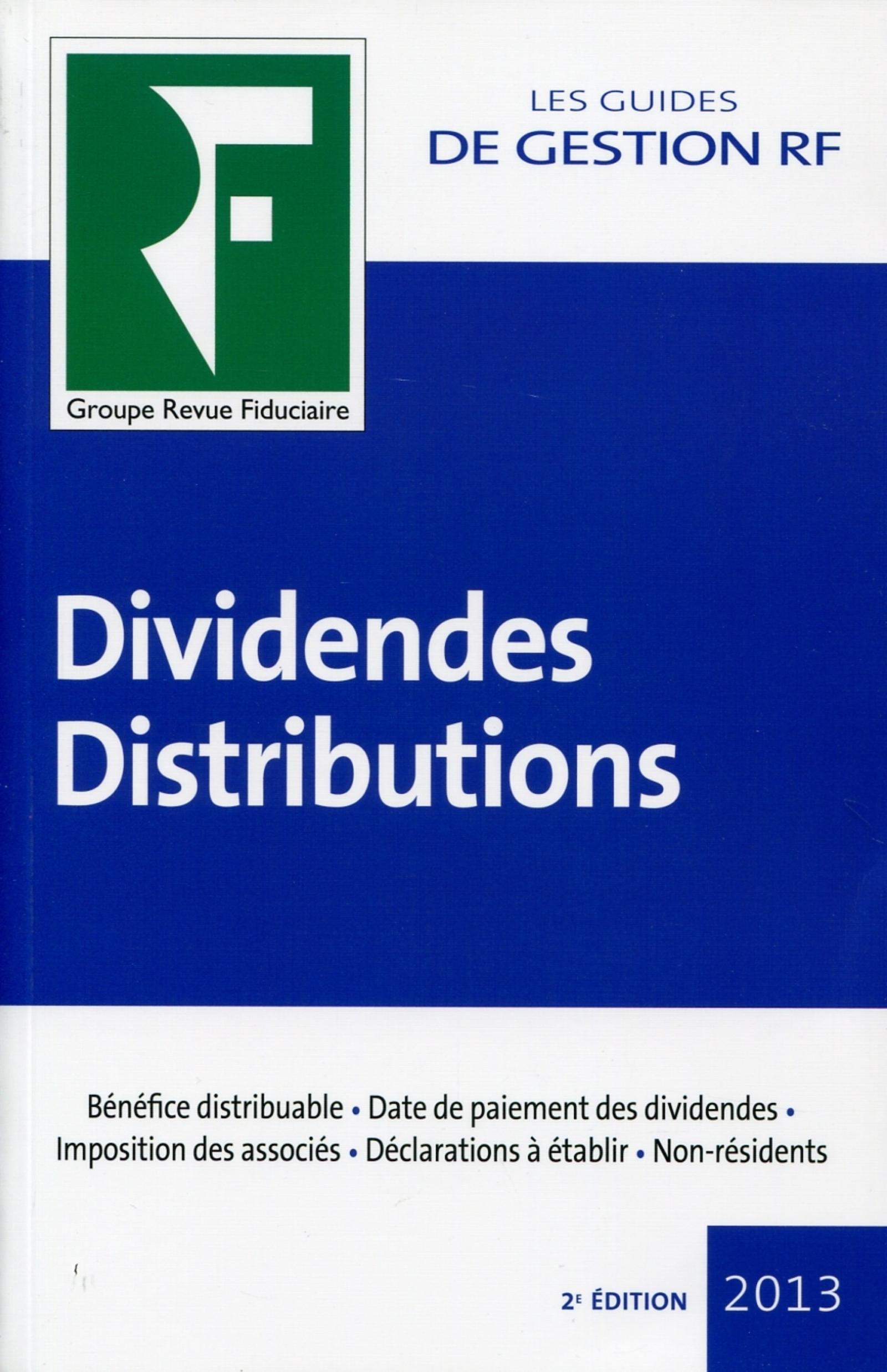 Dividendes, distributions