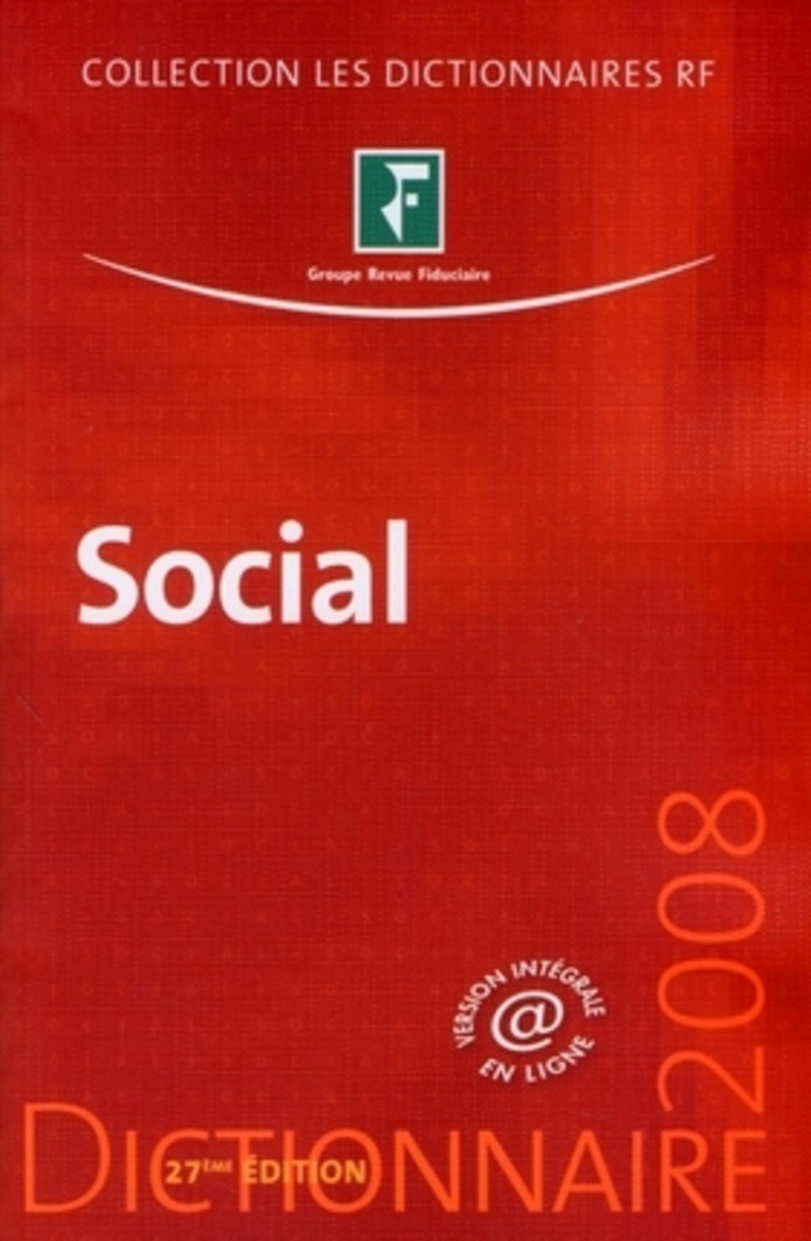 DICTIONNAIRE SOCIAL 2008