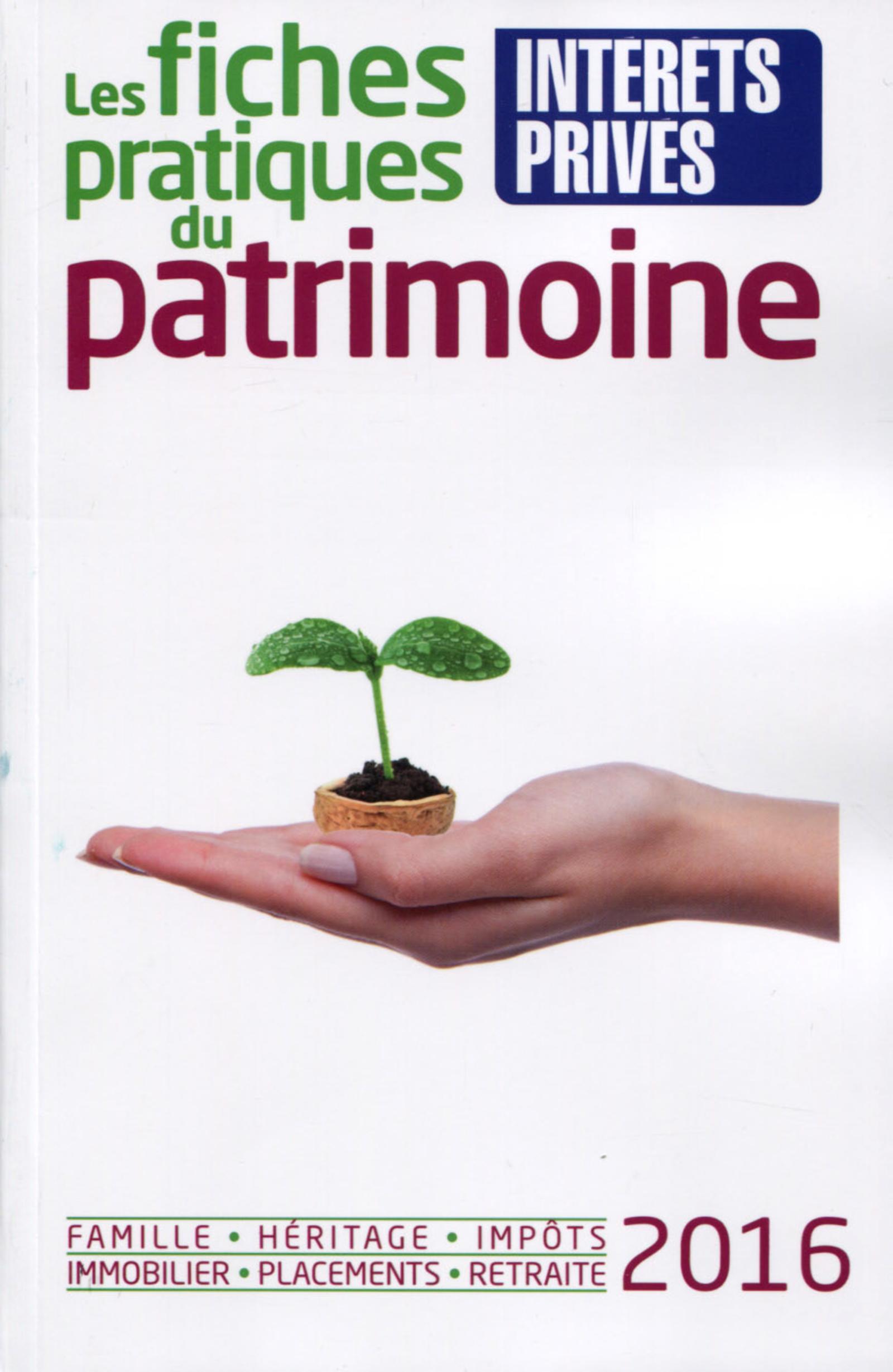 LES FICHES PRATIQUES DU PATRIMOINE 2016