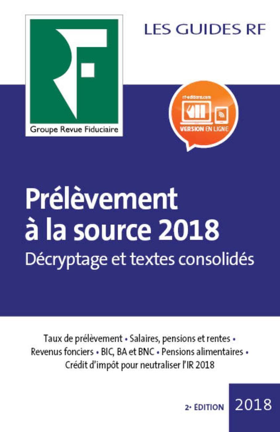 Prélèvement à la source 2018